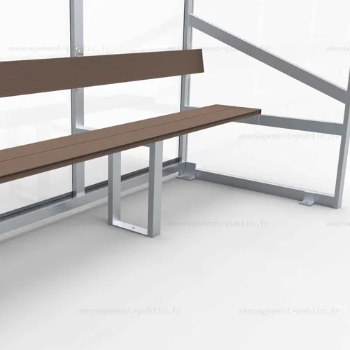 Banc de touche 8 places pour aménagement des stades